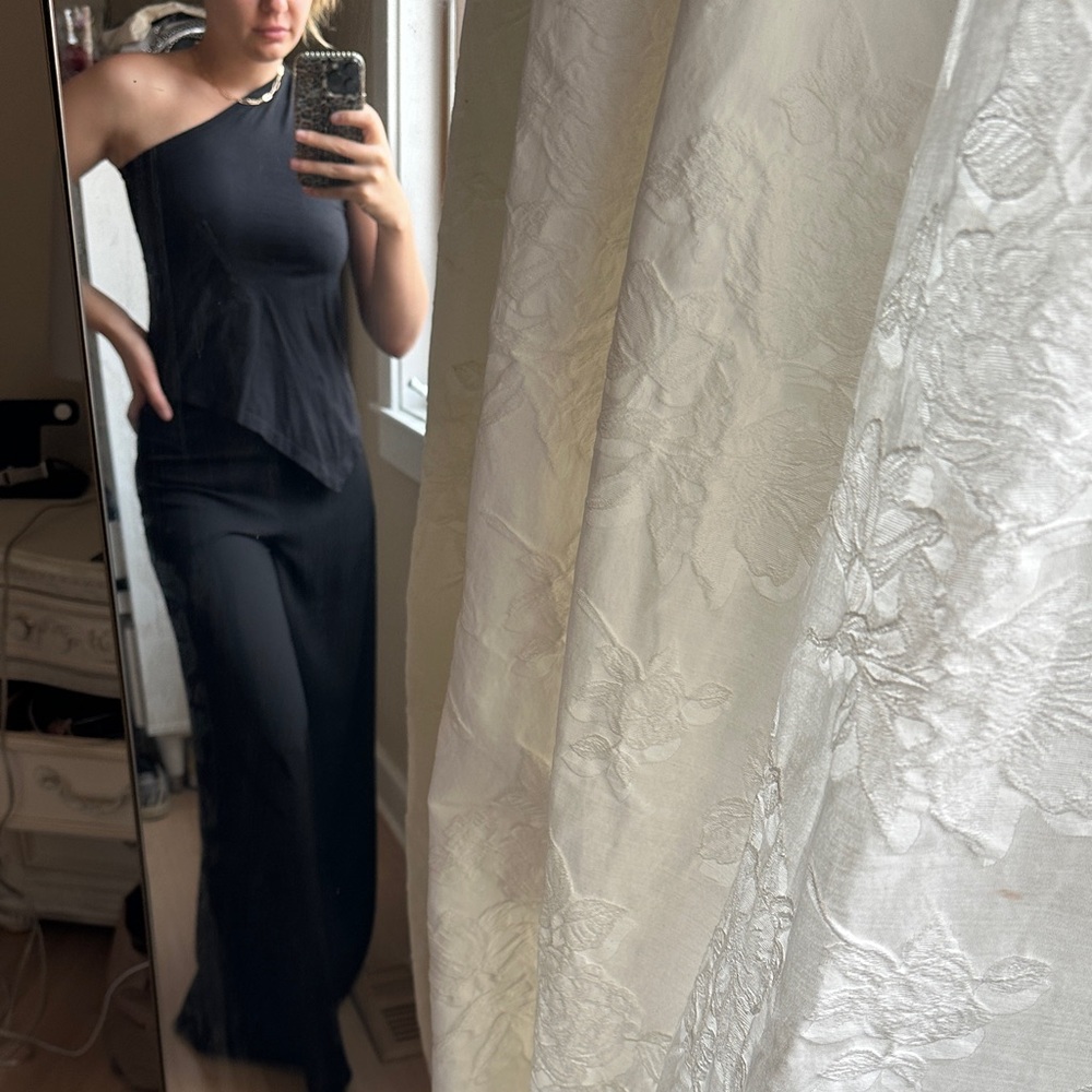 OAK Black Asymmetrical Tank Top